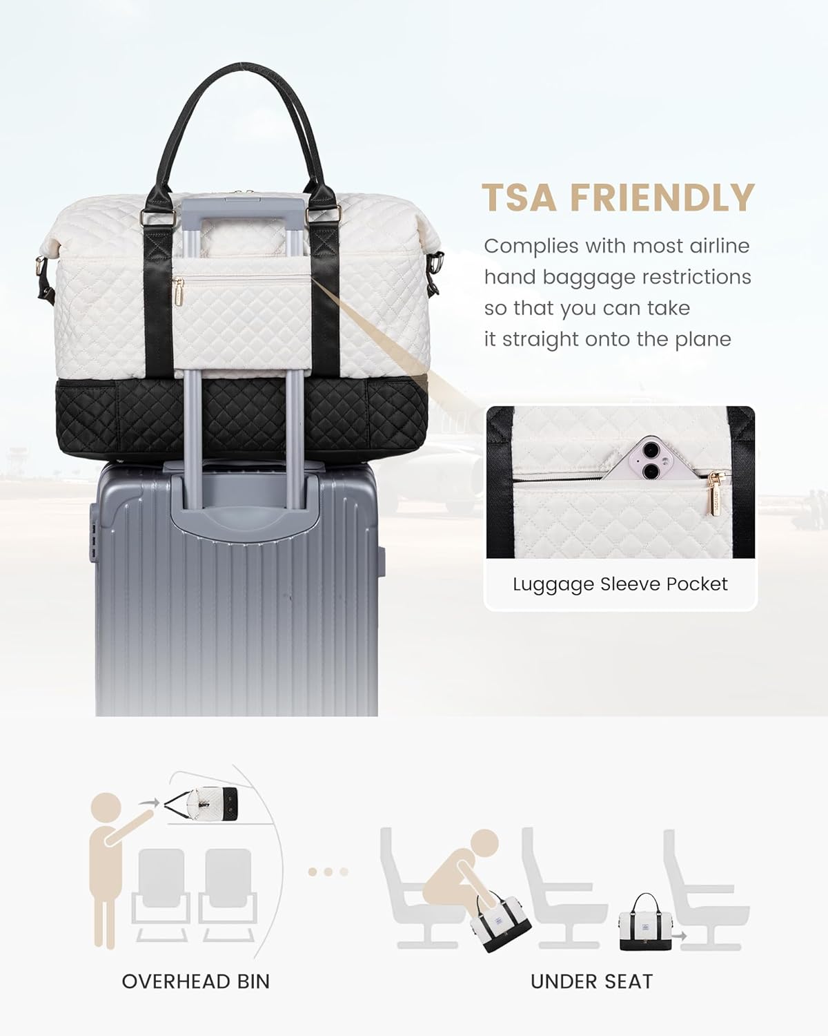 Thumbnail 4 de LOVEVOOK Travel Duffel Bag for Women