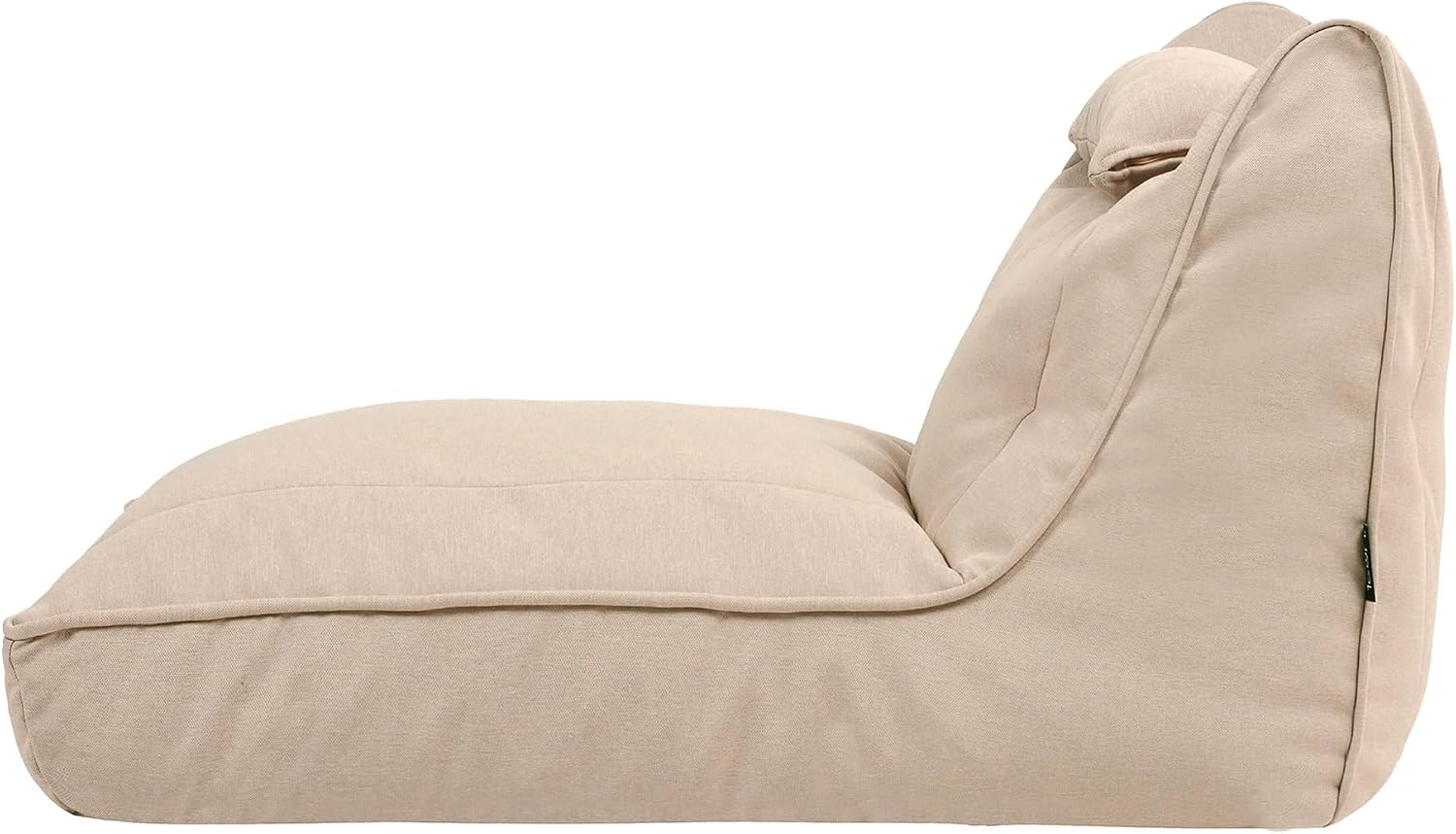 Detalle 2 de Icon Nova Sitzsack Sessel für Erwachsene, Beige – reclinable Lounge-Sitz für Drinnen & Draußen