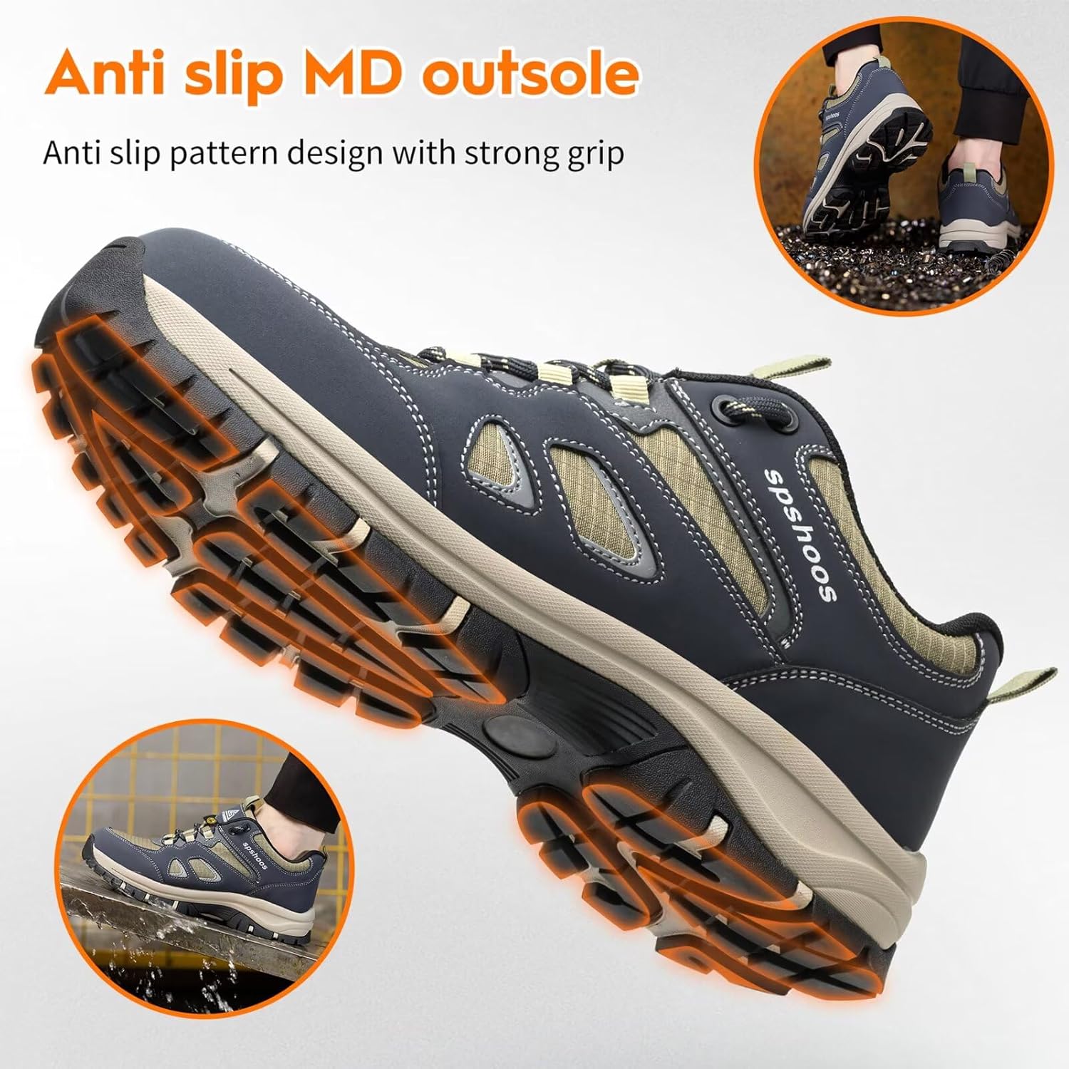 Thumbnail 5 de Scarpe antinfortunistiche S1P Livello di sicurezza S1PL ESD con punta in acciaio, antiscivolo e suola antistatica