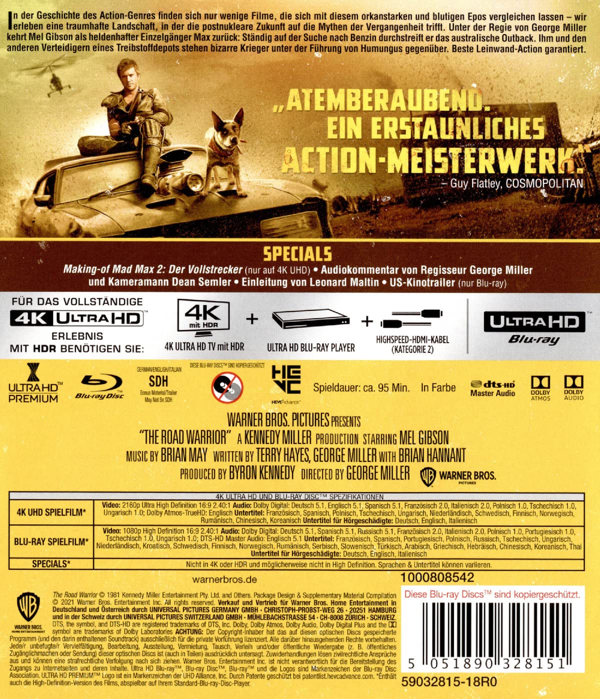 Thumbnail 1 de Mad Max – Der Vollstrecker (4K Ultra HD) + Blu-ray 2D