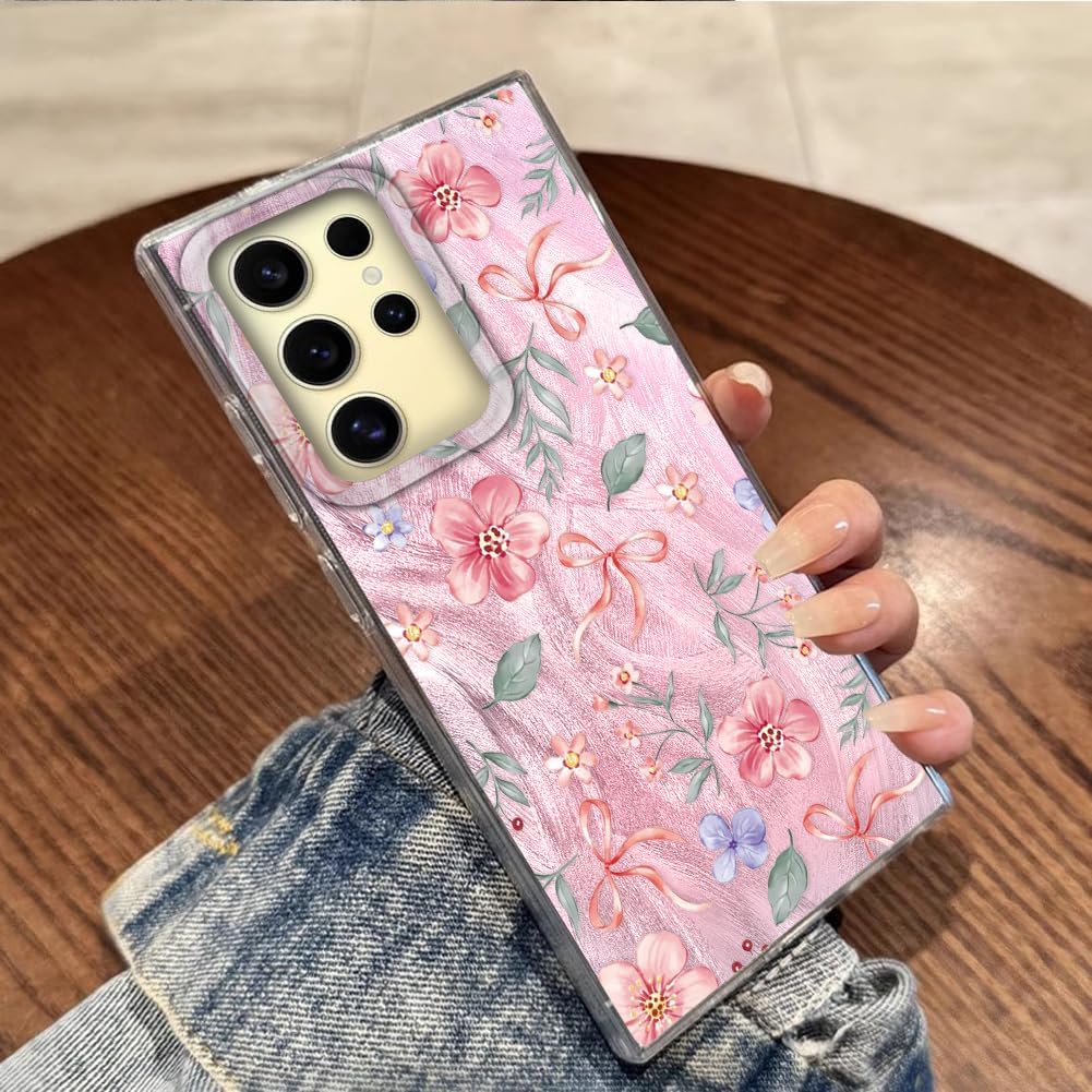 Thumbnail 4 de Tedyhulle Hülle für Samsung Galaxy S25 Ultra mit Nette Blume Design – dünne Schutzhülle aus TPU/PC