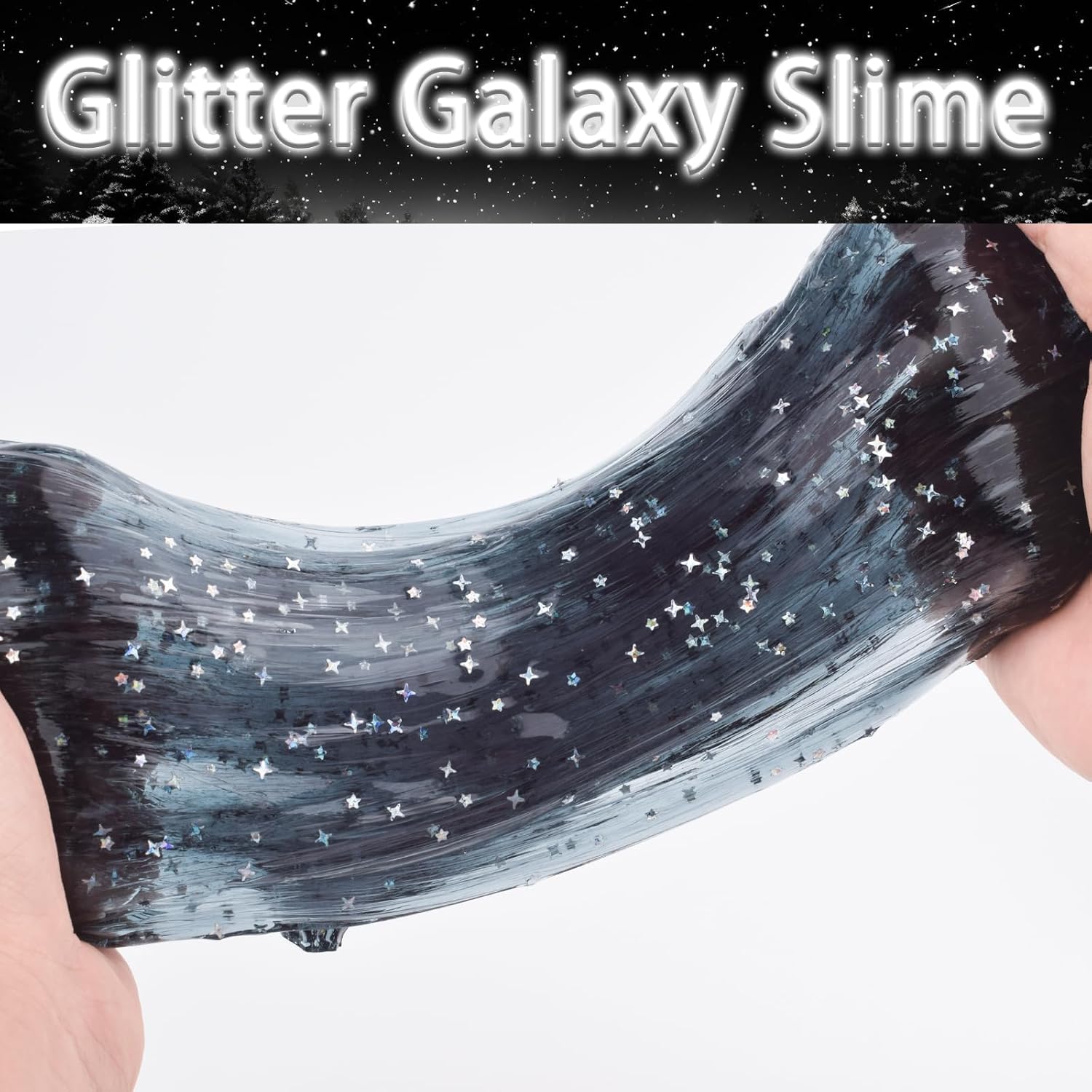 Detalle 2 de Black Galaxy Slime Party Favors, 24-Pack