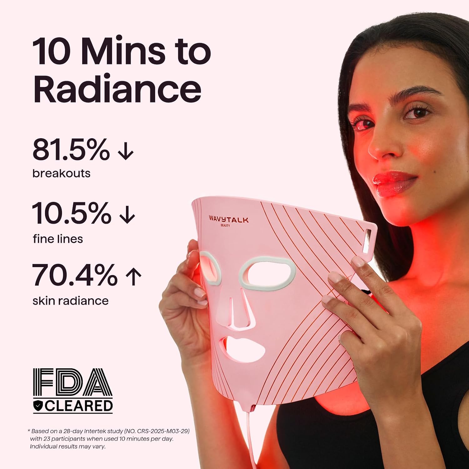 Thumbnail 1 de Wavytalk Red Light Therapy Mask, 456 LED Chips