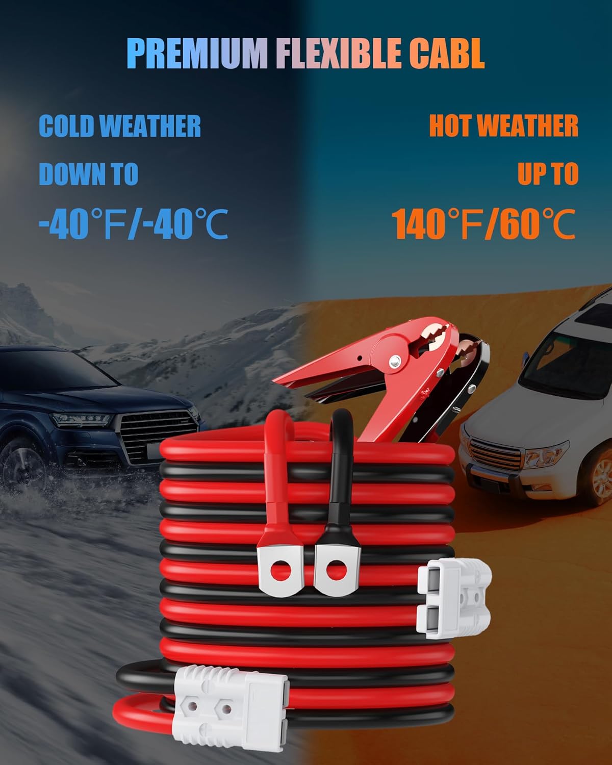 Thumbnail 4 de NOONE Heavy Duty Jumper Cables 25 ft