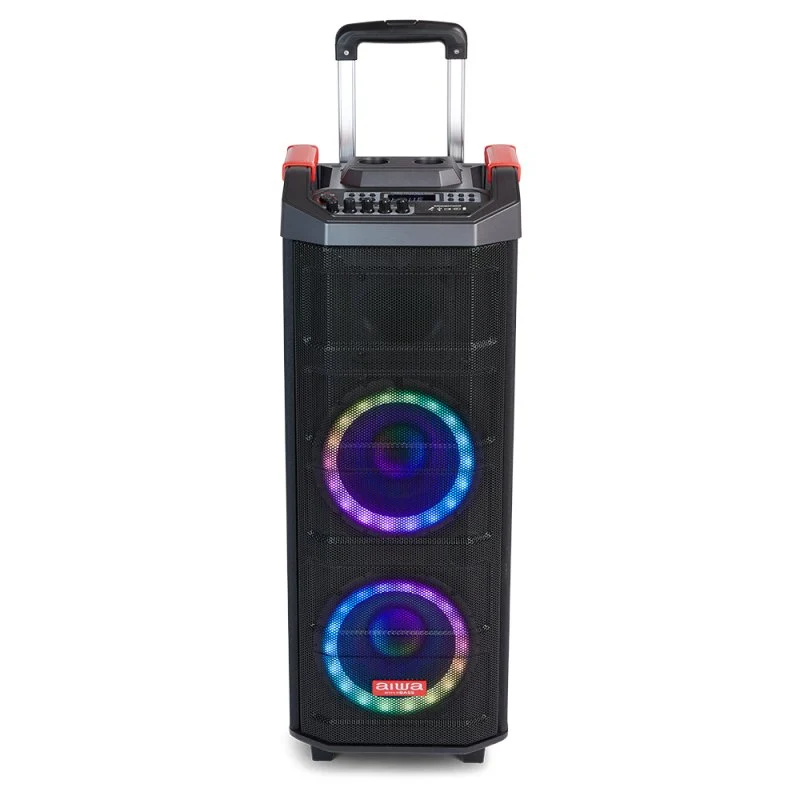 Detalle 2 de Aiwa KBTUS-608: Altavoz portátil Bluetooth para fiestas con karaoke y 600 W