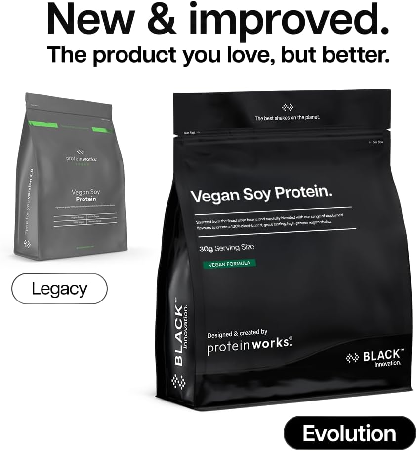 Thumbnail 1 de THE PROTEIN WORKS POWSOYCHO1KG Vegan Soy Protein Isolate, Chocolate Silk, 1kg