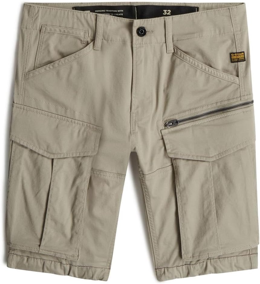 Detalle de G-Star Rovic Zip Regular Shorts Pantaloncini Uomo – taglia 33, beige