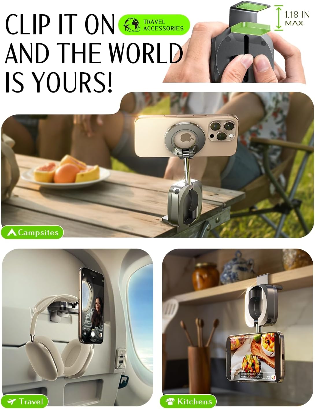 Thumbnail 4 de LISEN Airplane Phone Holder MagSafe Stand