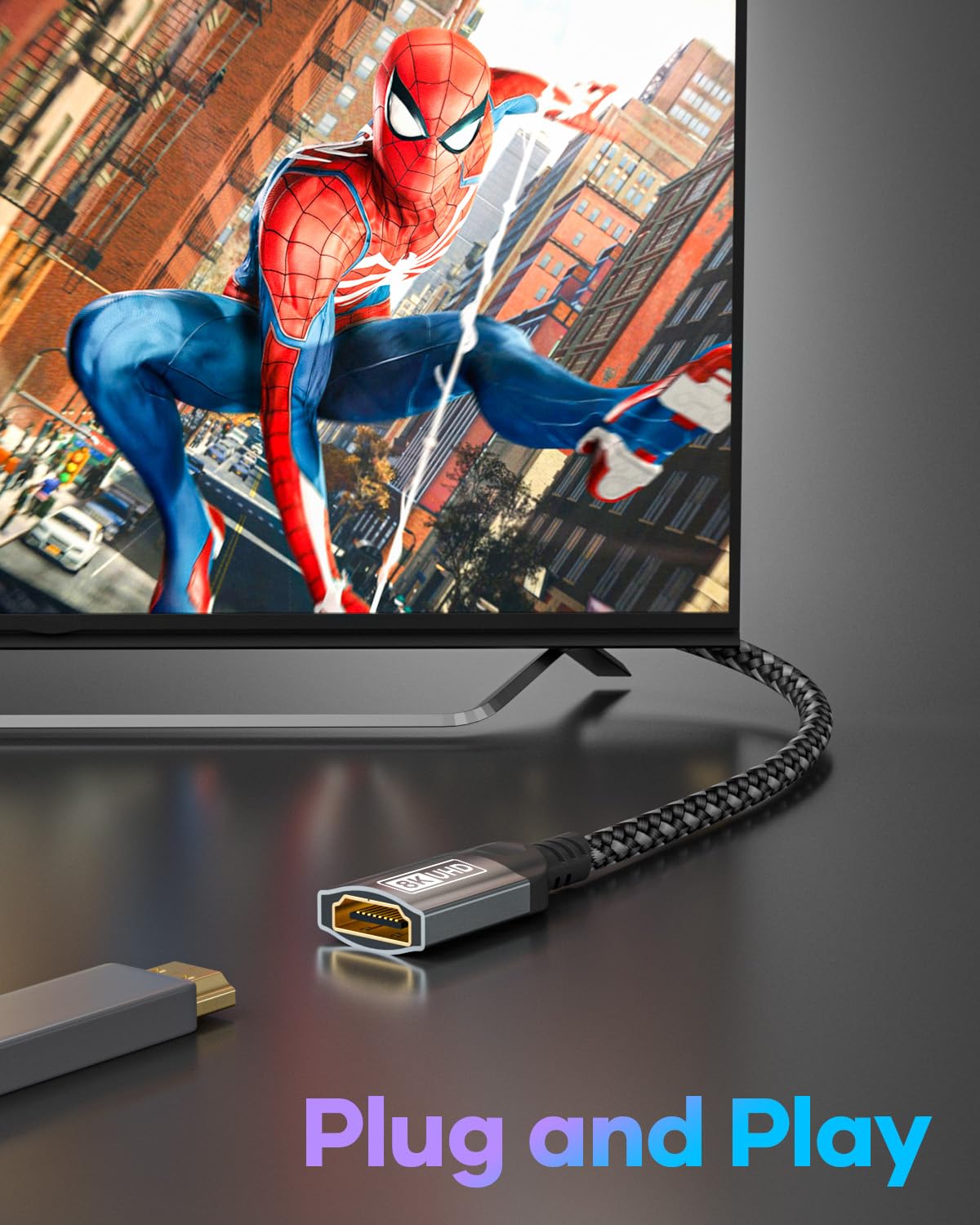 Thumbnail 2 de Nersligek HDMI Verlängerungskabel 0,5 m