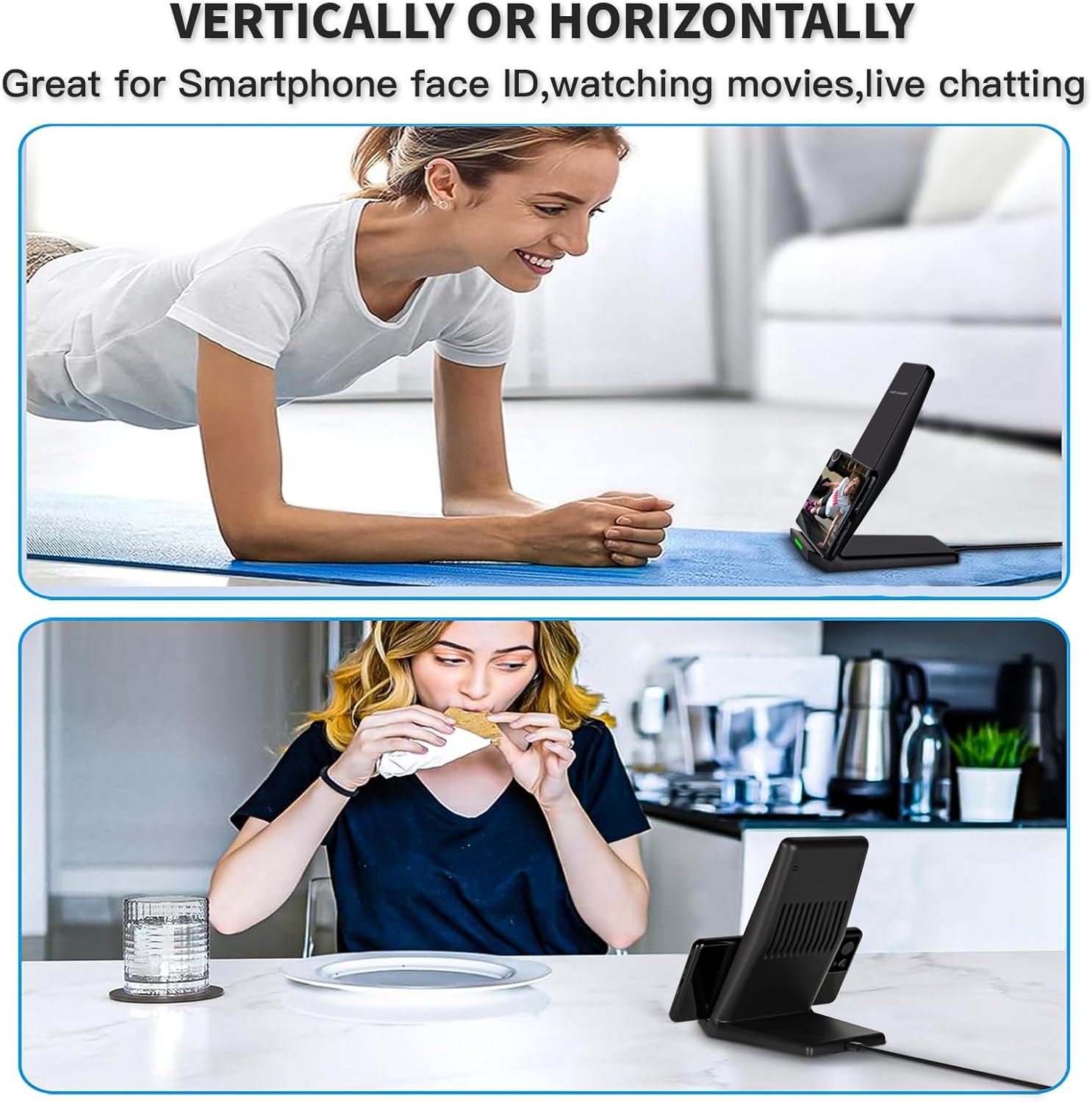 Detalle 2 de Wireless Charger Station 15W Charging Stand