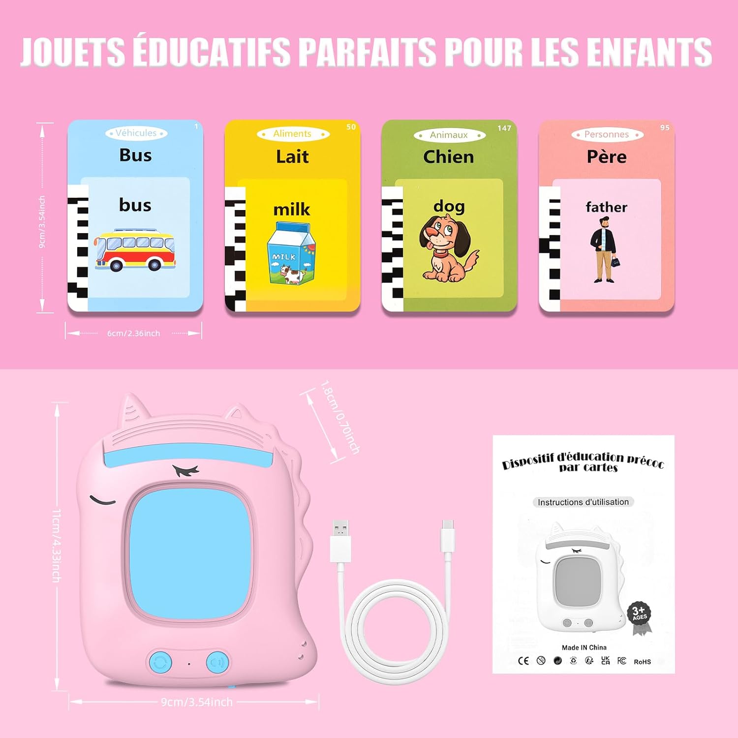 Detalle 2 de Cartes Flash Parlantes 112 cartes 🎓