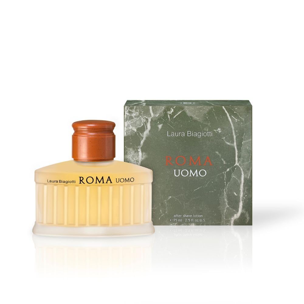 Detalle 2 de Laura Biagiotti Roma Uomo Eau de Toilette 75 ml – Orientalisch-holzig, Pantheon-inspiriertes Flakondesign