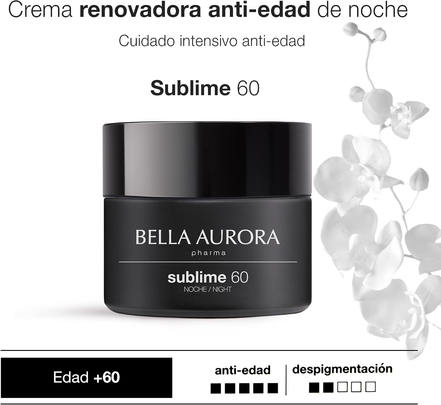 Thumbnail 1 de BELLA AURORA Sublime 60 +50 ml, Crema Noche para Piel Madura 🌙