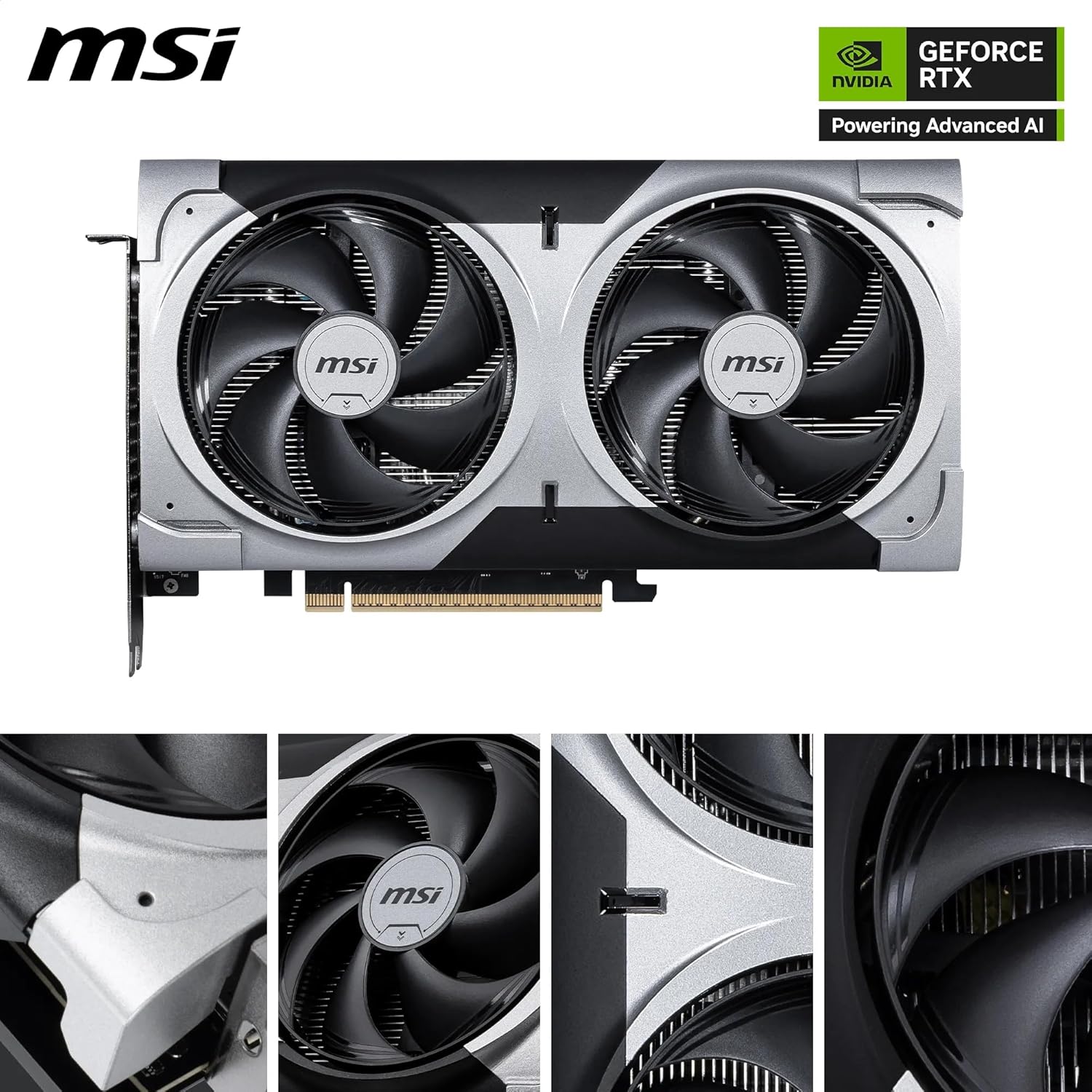 Thumbnail 1 de MSI GeForce RTX 5060 Ti 8GB VENTUS 2X OC PLUS graphics card (PCIe 5.0, dual-fan, HDMI 2.1b/DisplayPort 2.1b)