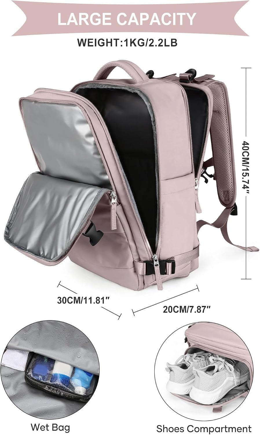Thumbnail 3 de Sac à dos cabine 40x30x20 pour voyage