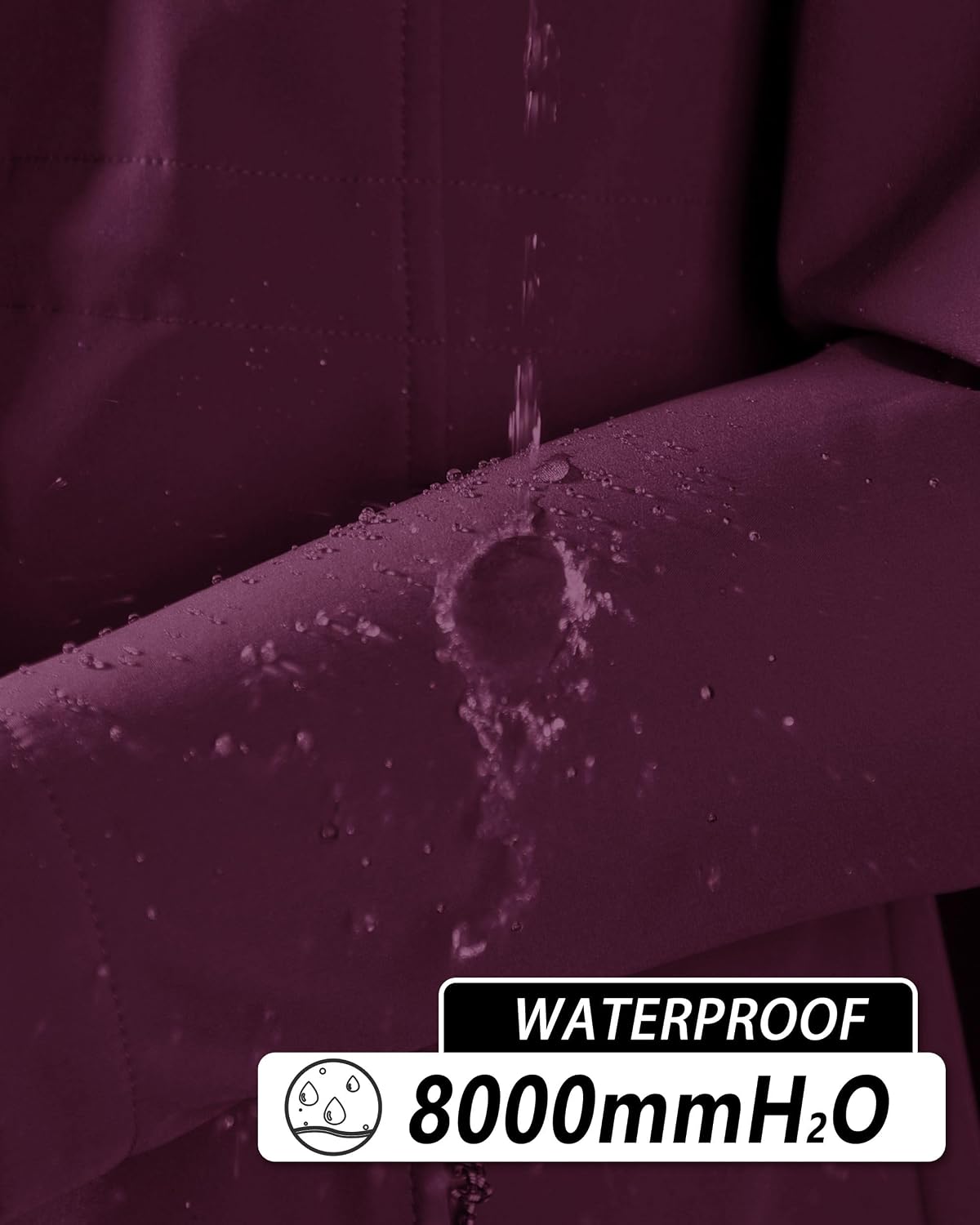 Thumbnail 4 de 33,000ft Damen Softshell Regenjacke Lange