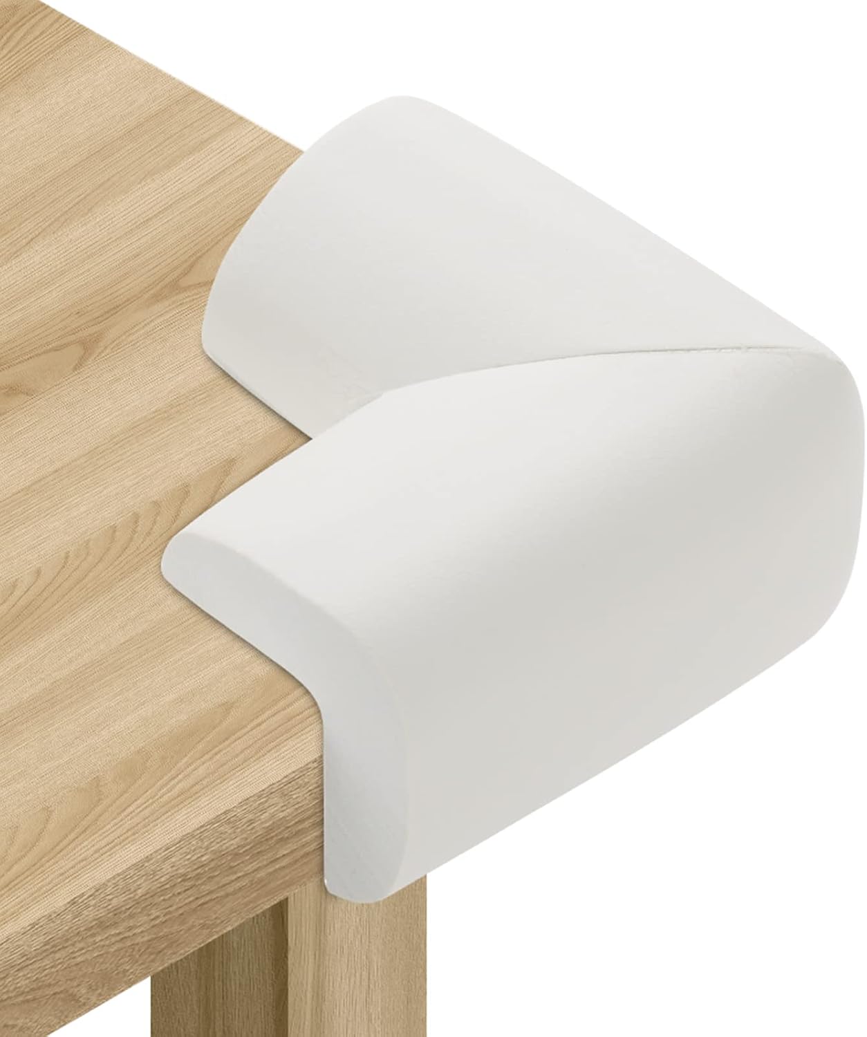 Detalle de AIXMEET 8 Corners Soft Foam Furniture Corner Guards, White, 8-Pack