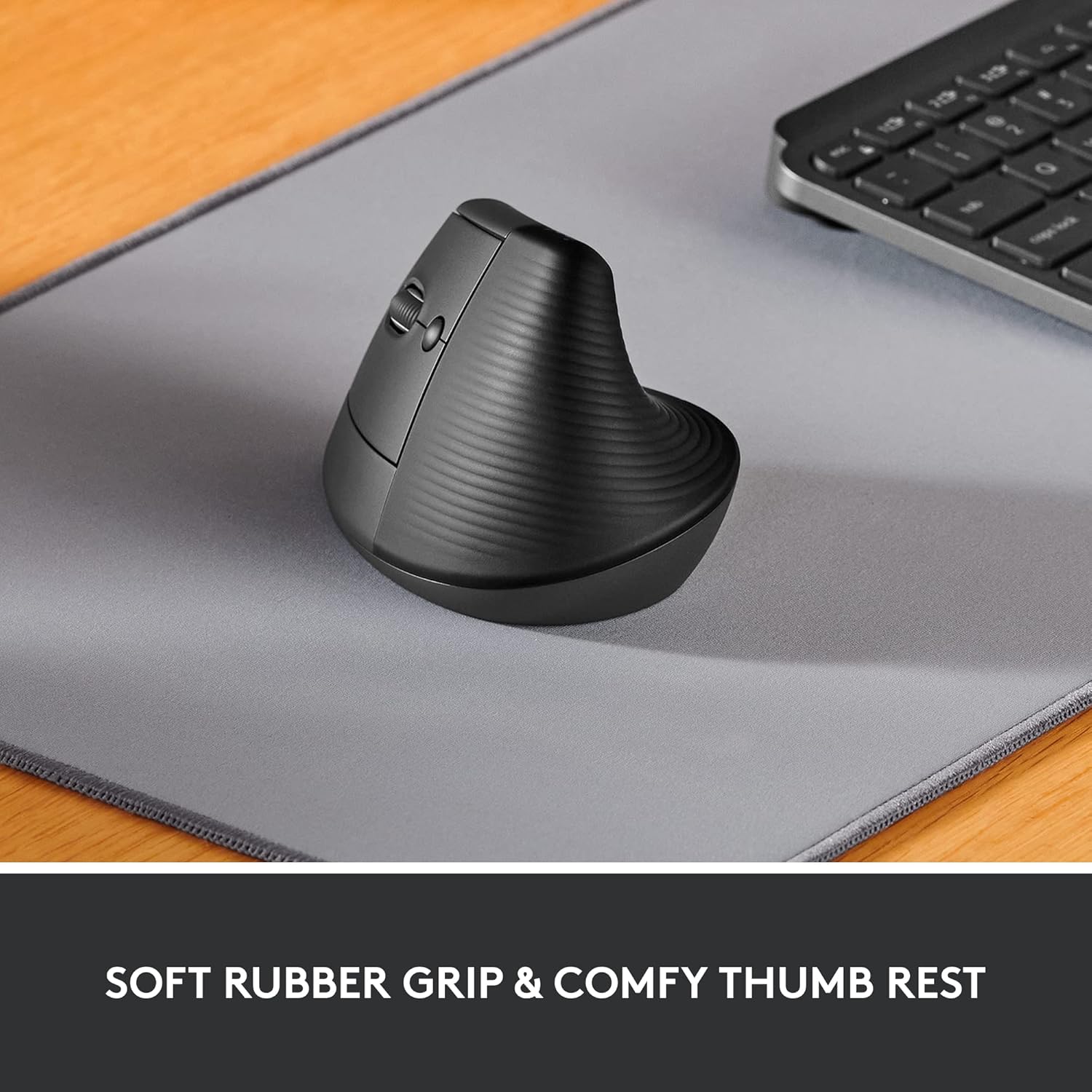 Thumbnail 1 de Logitech Lift Left Vertical Ergonomic Mouse (Left-handed) – Wireless Bluetooth or Logi Bolt, Graphite