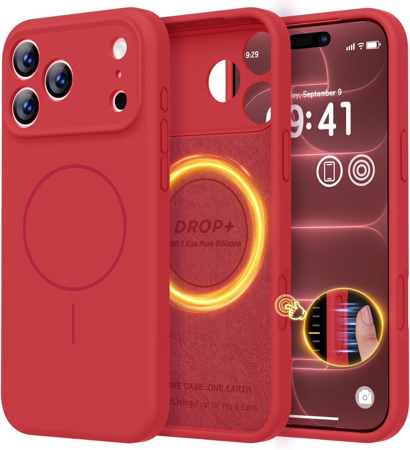 Detalle de LOVE 3000 For i18 PM Case for iPhone 18 Pro Max, Red, MagSafe