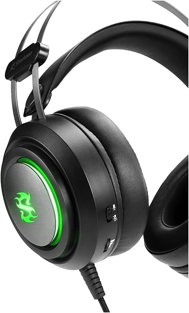 Detalle 2 de Sharkoon SKILLER SGH30 RGB — casque de jeu fermé 7.1 virtuel avec micro flexible