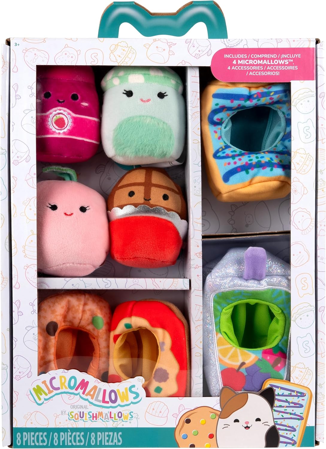 Detalle 2 de Squishmallows Original Micromallows Snack Machine plush set
