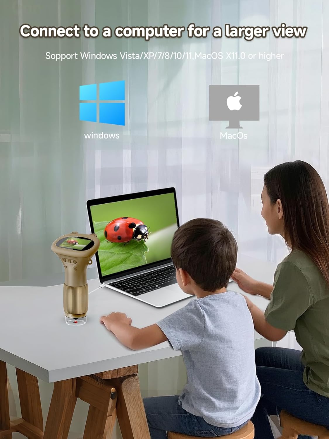 Thumbnail 5 de Acoath Microscope for Kids 1000X