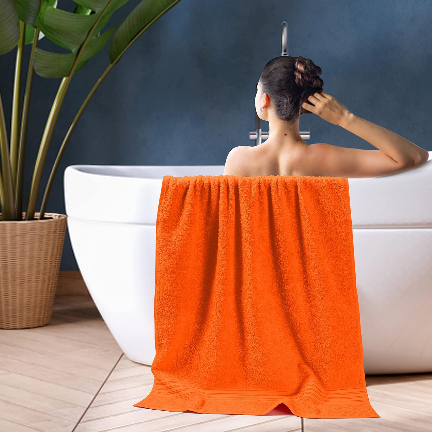 Detalle 1 de BOUTIQUO Cotton Bath Towels, 2-Pack