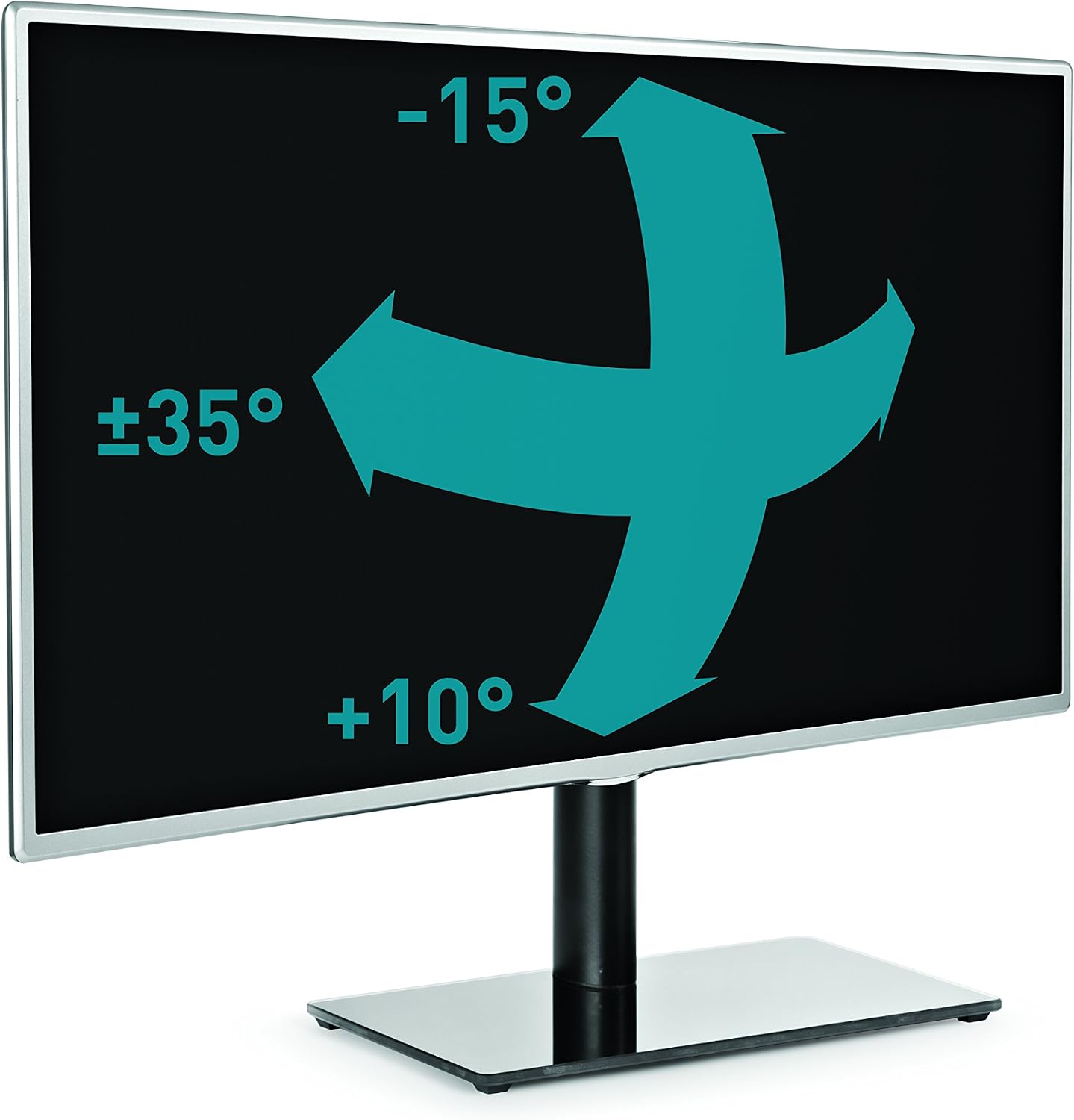 Detalle 2 de Meliconi 480807 BA STAND 400 – stojak podłogowy do TV, szkło hartowane
