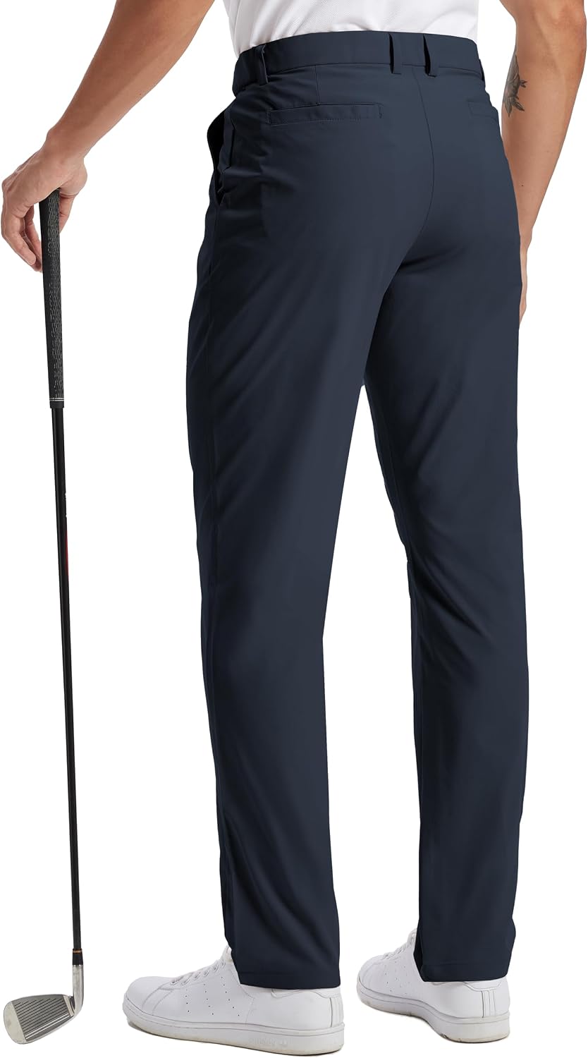 Detalle de Mens Golf Pants Lightweight Quick Dry Anti-Slip Work Dress Pants with 4 Pockets (Stretch Casual Slacks)