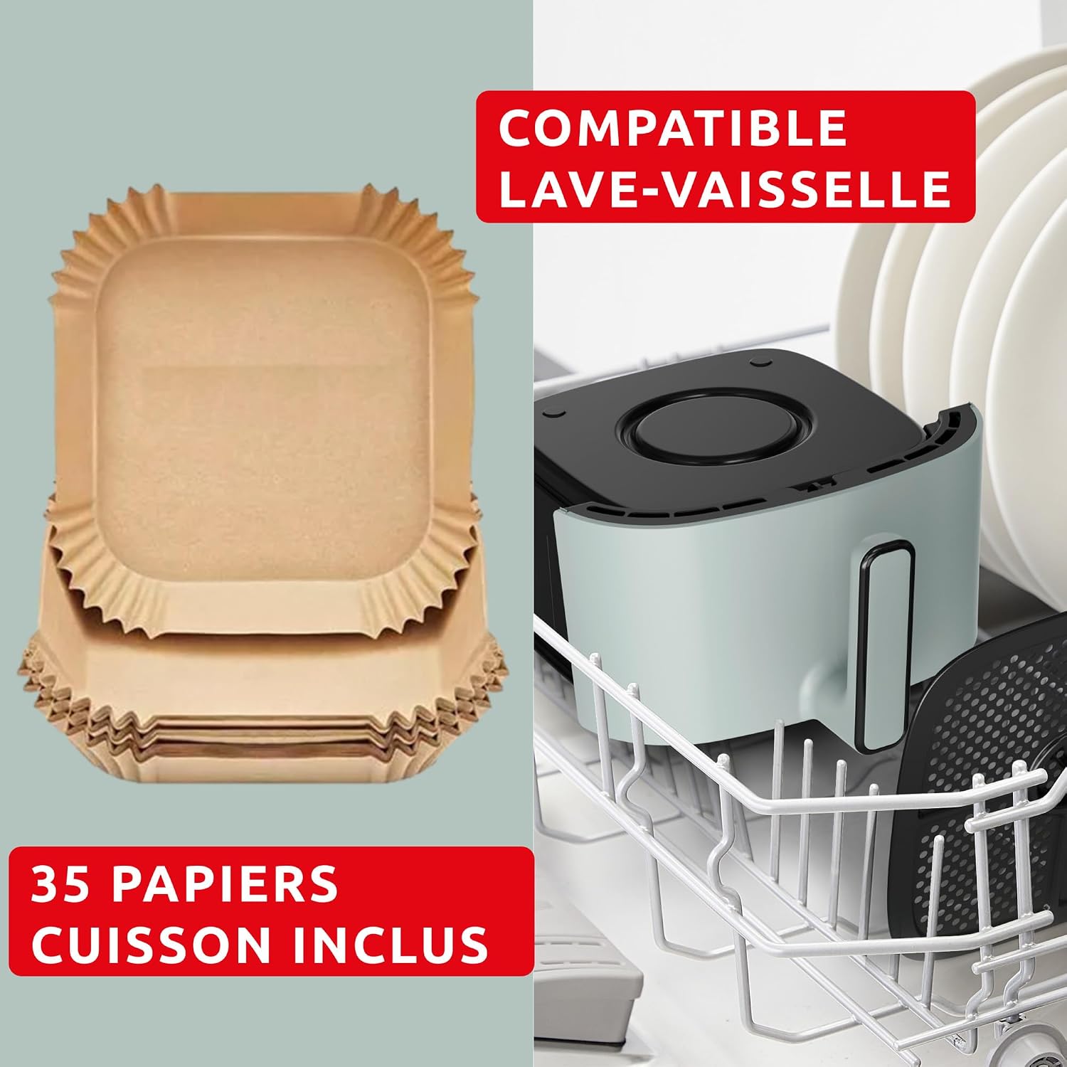 Thumbnail 2 de Moulinex Easy Fry Pop airfryer, 5 liter, 10 programma’s en eucalyptus