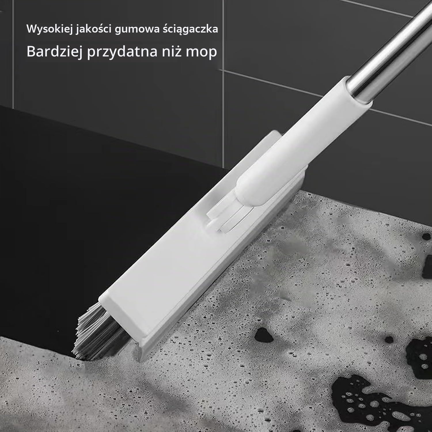 Detalle 1 de WANGDEFU WDF-TD1001-3-DE – szczotka do podłóg 3 w 1, teleskopowa 145 cm