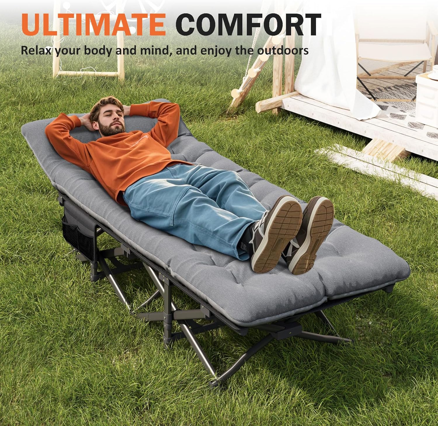 Thumbnail 6 de ATORPOK SHOP camp bed cot 450 lbs