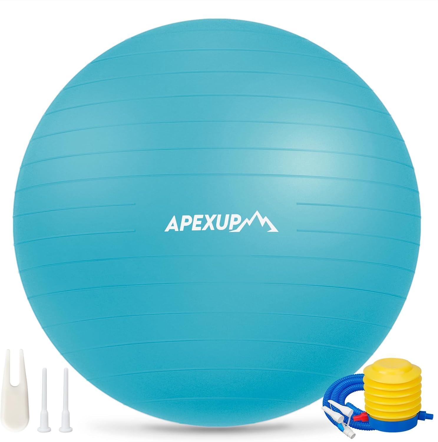 Detalle de APEXUP Yoga Ball Exercise Ball: Anti-Slip, Heavy-Duty Stability for Fitness, Balance, and Core Training (5 Sizes)