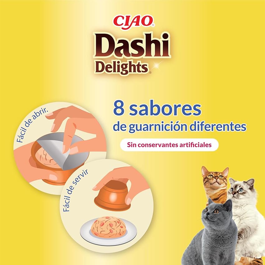 Thumbnail 6 de INABA Dashi Delights 6x70 g — Topping rico en proteínas 😺