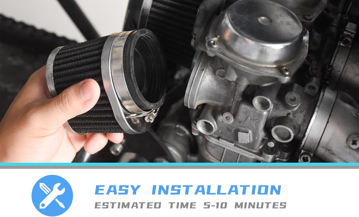 Thumbnail 6 de Motorcycle pod air filter 48mm, 49mm, 50mm