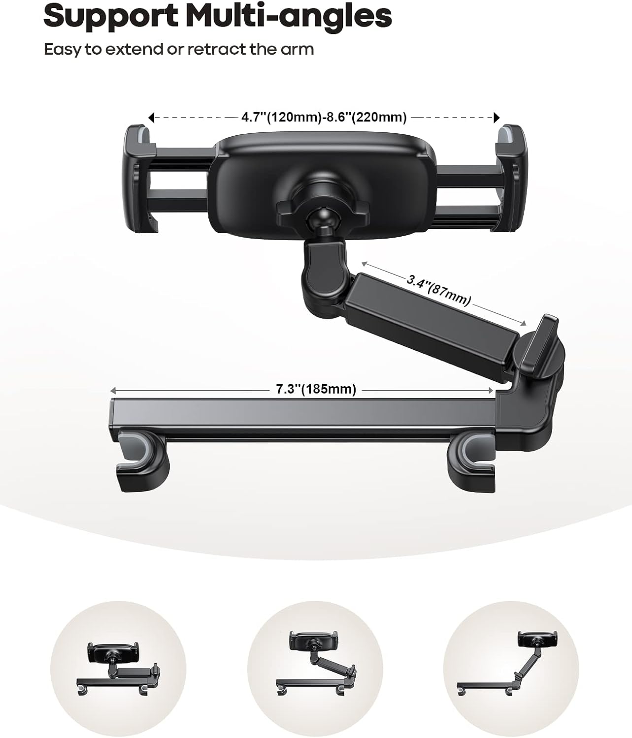 Thumbnail 4 de Lamicall car headrest tablet holder