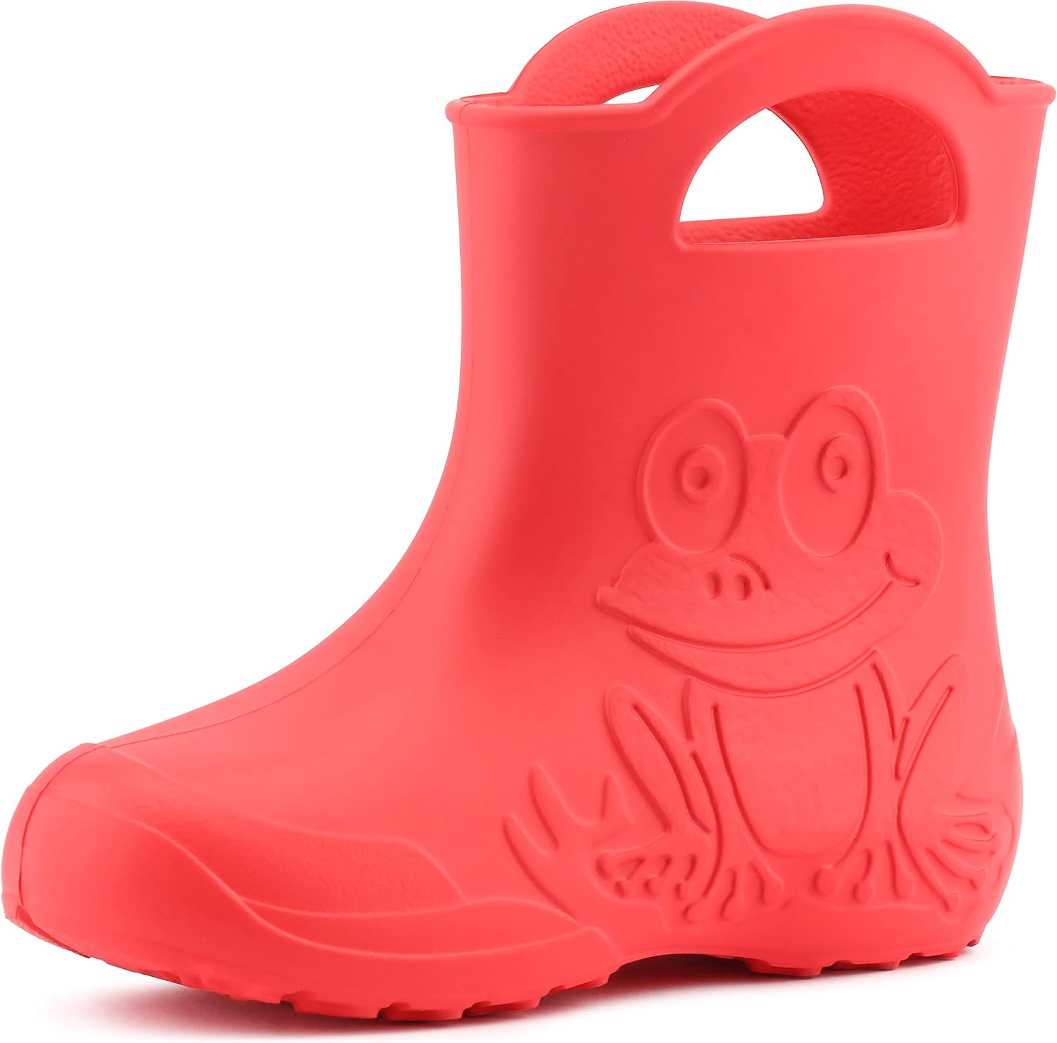 Detalle de Ladeheid Eva federleichte Kinder-Gummistiefel LA-CA-01 – wasserdicht, anti-rutsch, praktischer Griffe