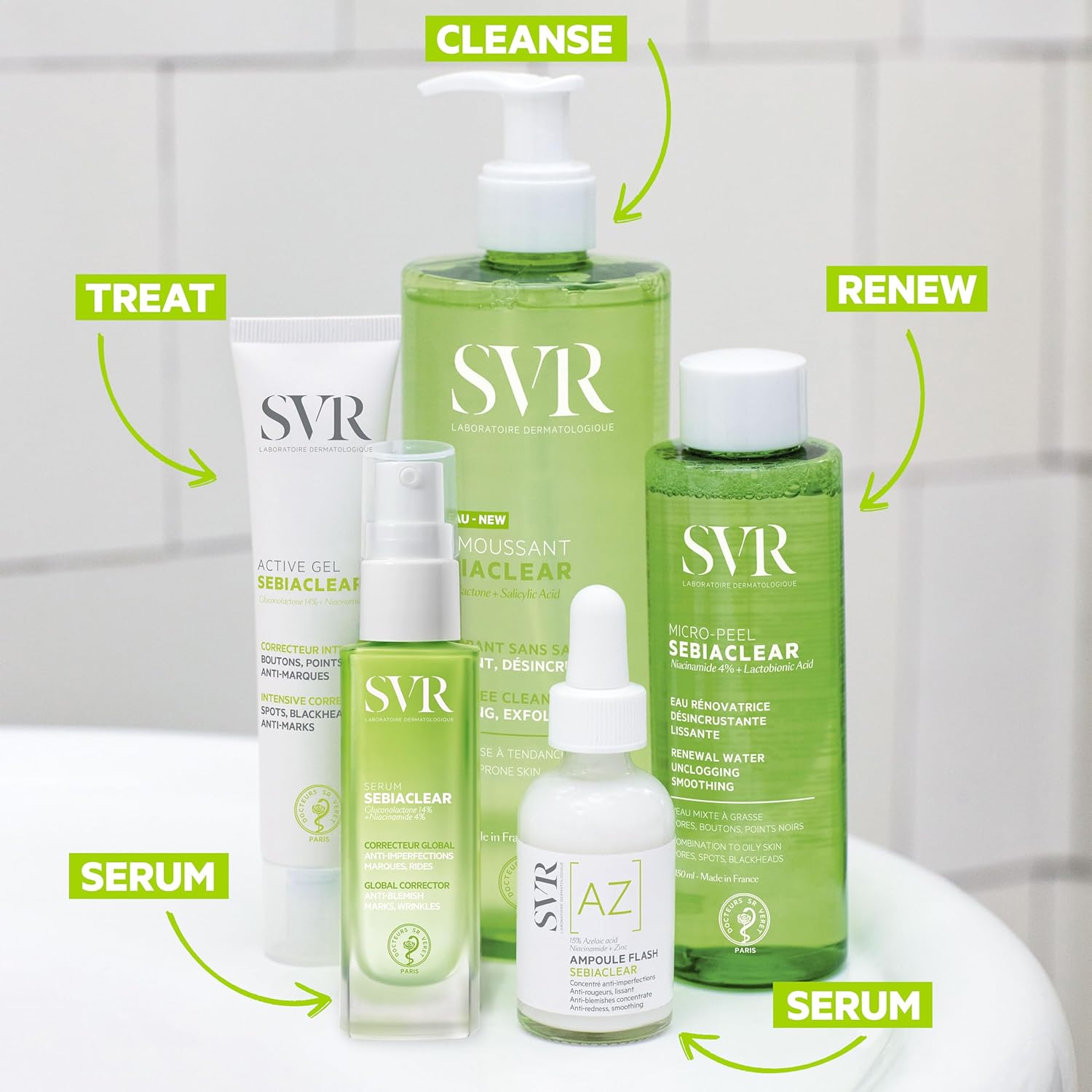 Thumbnail 6 de SVR SEBIACLEAR Salicylic Acid Face Wash & Body Wash: Purifying, Soap-Free Cleanser for Oily, Acne-Prone Skin
