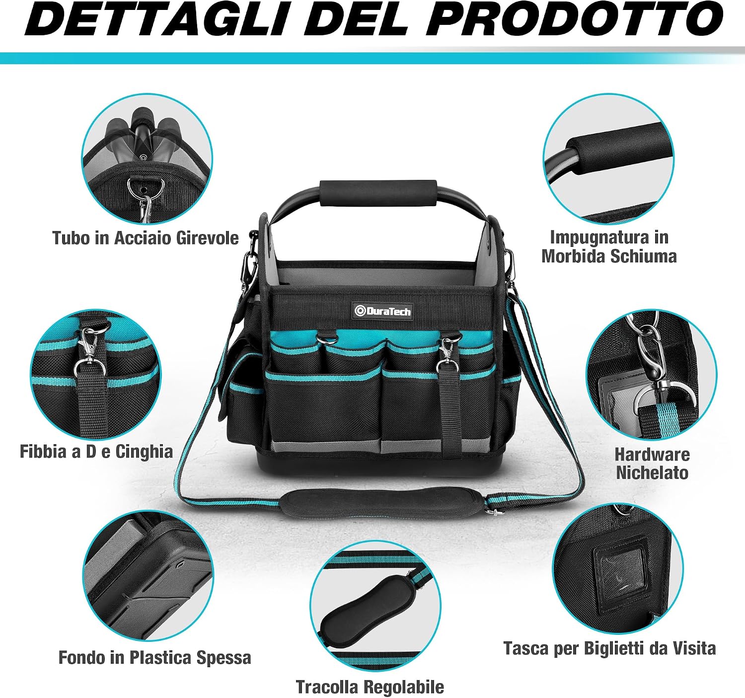 Detalle 2 de DURATECH Borsa per Attrezzi 30,5 cm