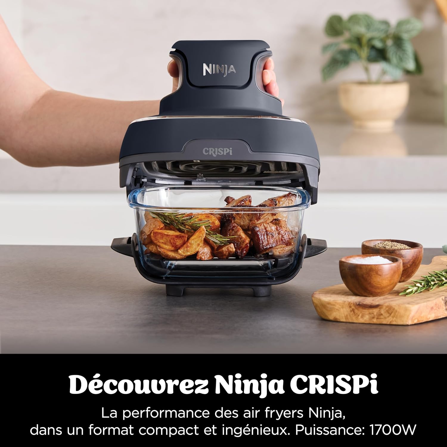 Detalle de Ninja CRISPi FN101EUGY friteuse sans huile 3,8 L, 1 700 W 🍟