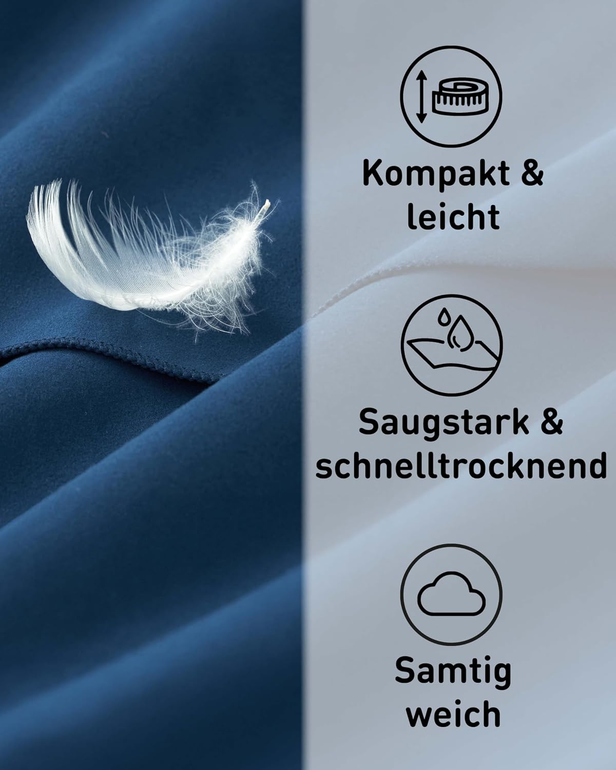 Thumbnail 1 de Fit-Flip Microfaser Handtuch kompakt für Reisen 🏖