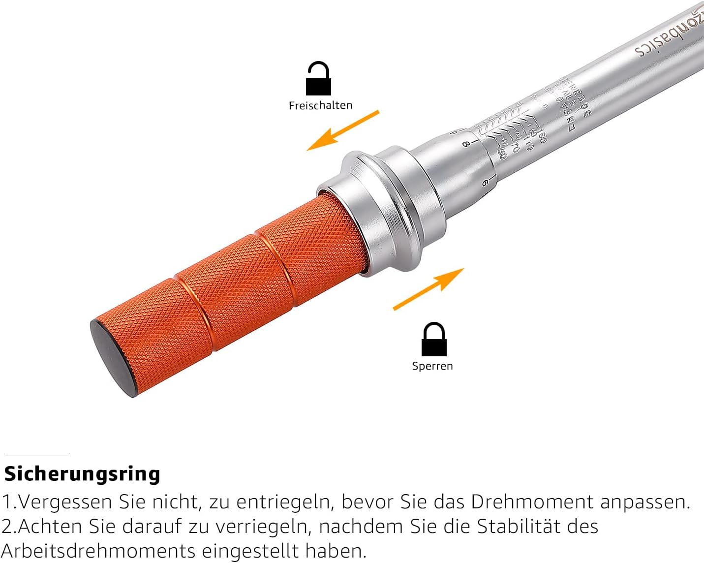 Thumbnail 6 de Amazon Basics Einrastender 1/4 Zoll Drehmomentschlüssel 2,5–15 Nm