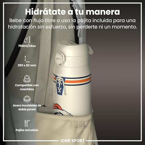 Thumbnail 1 de ion8 NFL Denver Broncos Botella térmica 750 ml 🚰
