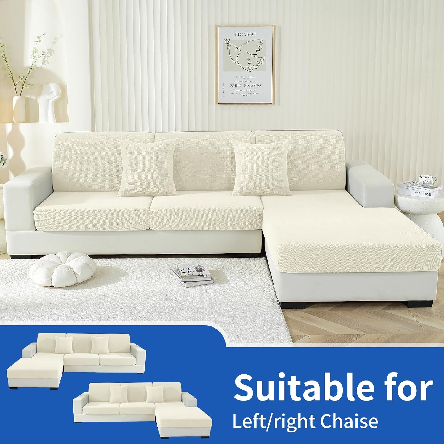 Thumbnail 1 de Ystyle Funda Asiento Sofa Elástico 1 asiento+Chaise