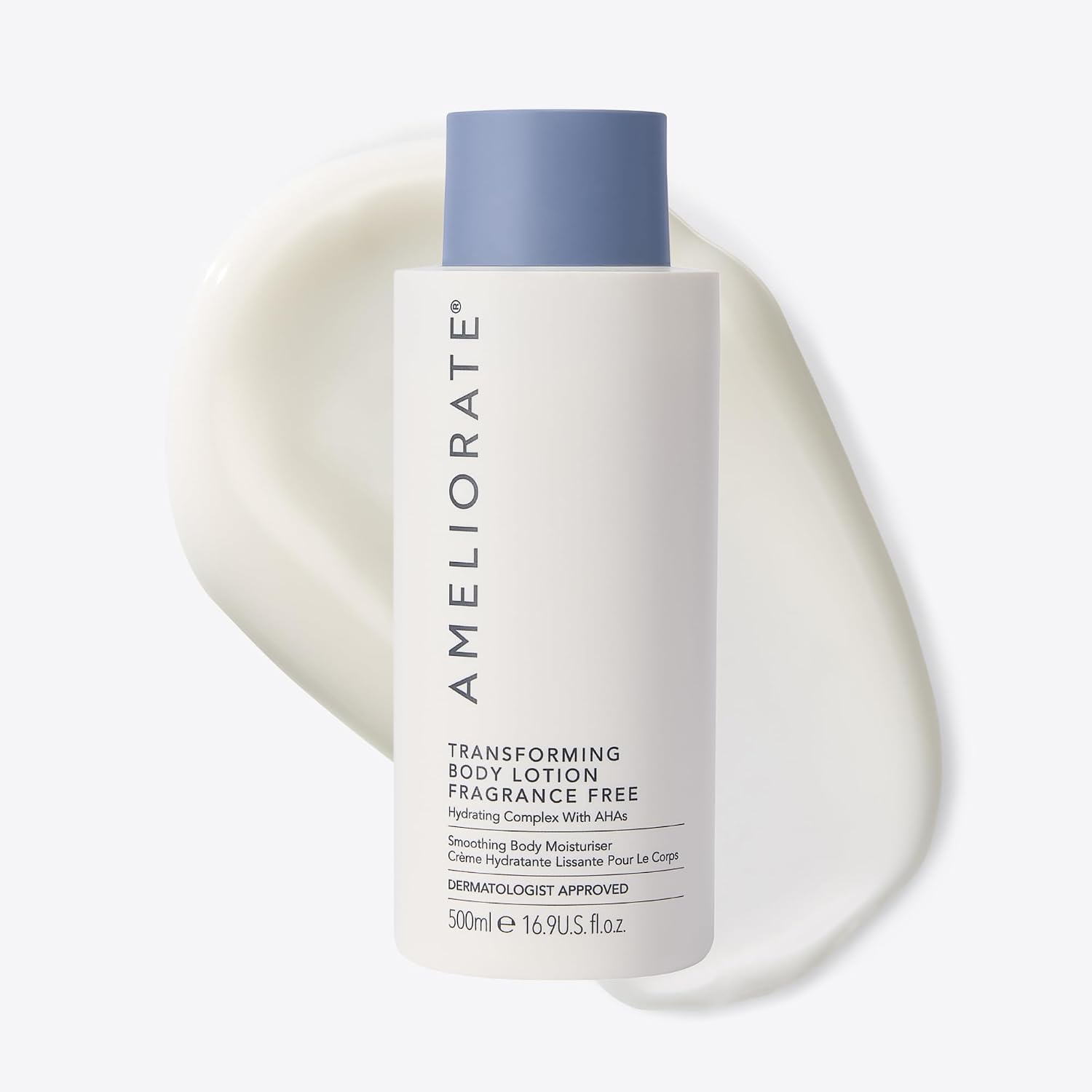 Detalle de AMELIORATE Transforming Fragrance Free Body Lotion 500 ml, balsam z AHA
