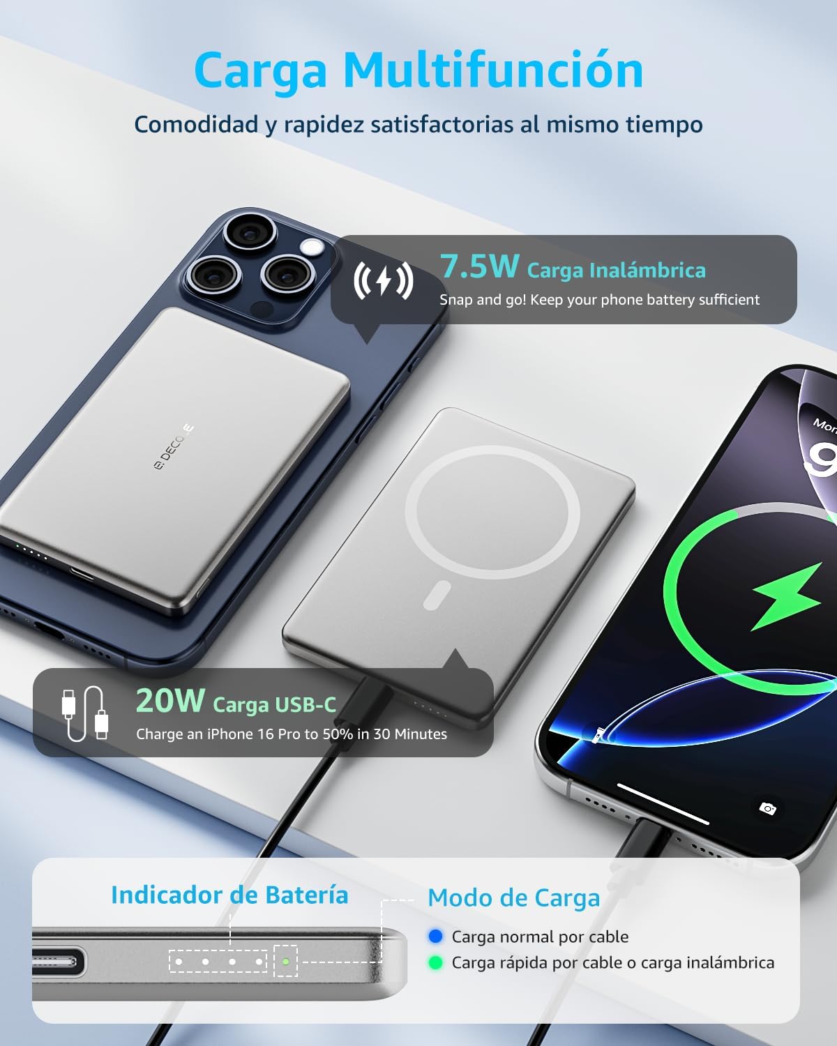 Thumbnail 3 de decqle Air Power Bank MagSafe 5000mAh
