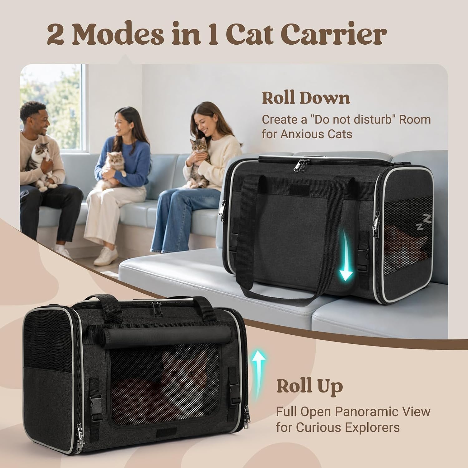 Thumbnail 1 de rabbitgoo Soft-Sided Cat Carrier