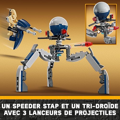 Thumbnail 4 de LEGO 75372 Star Wars Pack de Combat Clone Troopers et Droïdes – Aventurez-vous avec le Speeder Bike