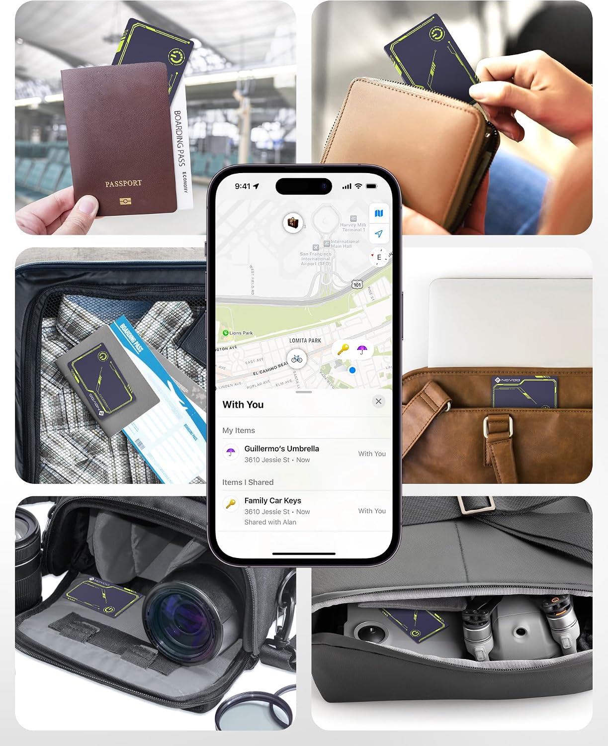 Thumbnail 6 de NOVOO Wallet Tracker Carte 1,6 mm