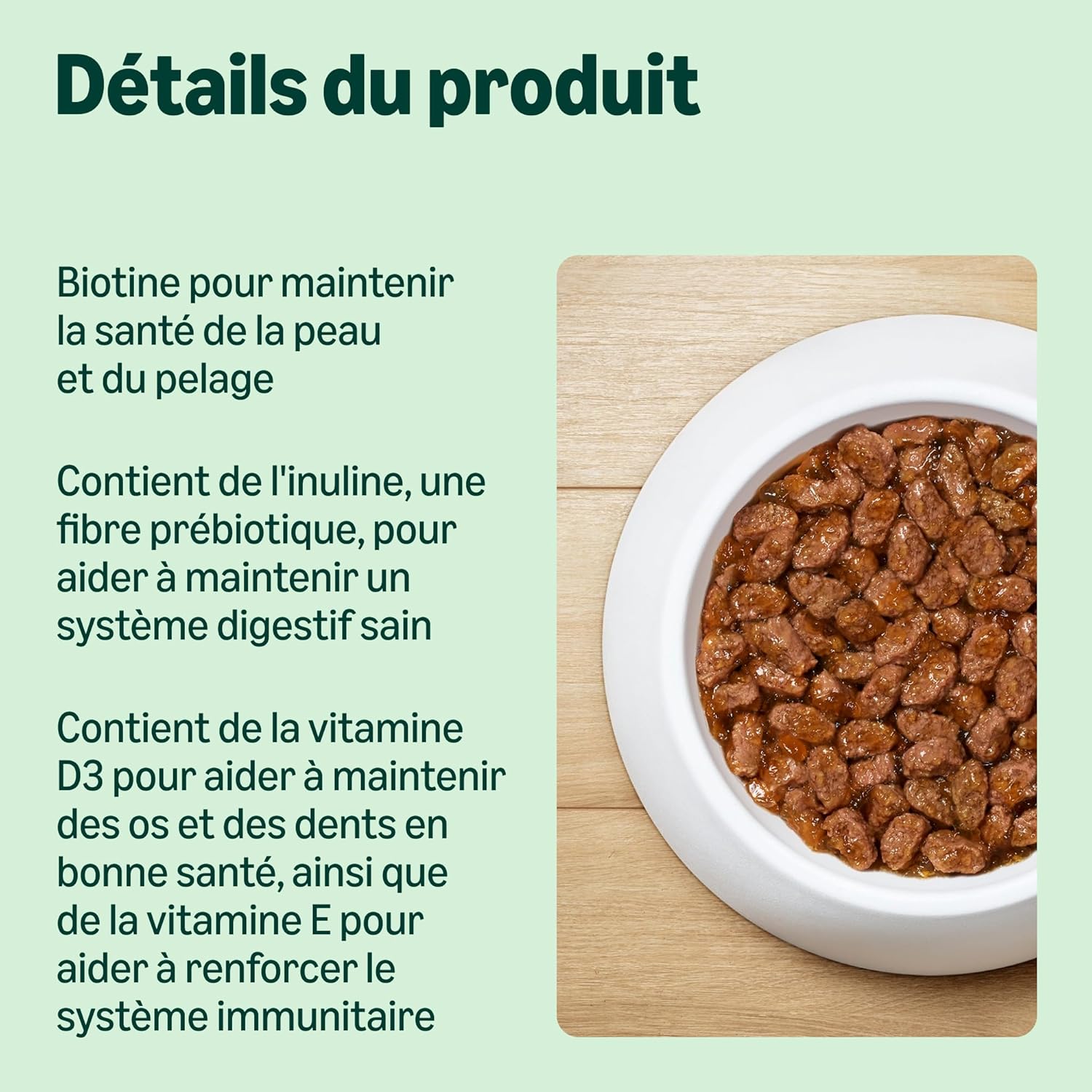 Detalle de By Amazon Nourriture complète sans céréales pour Chats Adultes – Sélection Viande en gelée, 4,8 kg